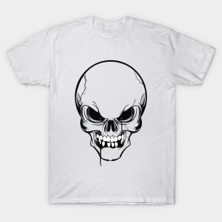 skull , dead , death , bones , skeleton , engraving , woodcut ,macabre , floral , graveyard,horror , linocut ,  skulls T-Shirt